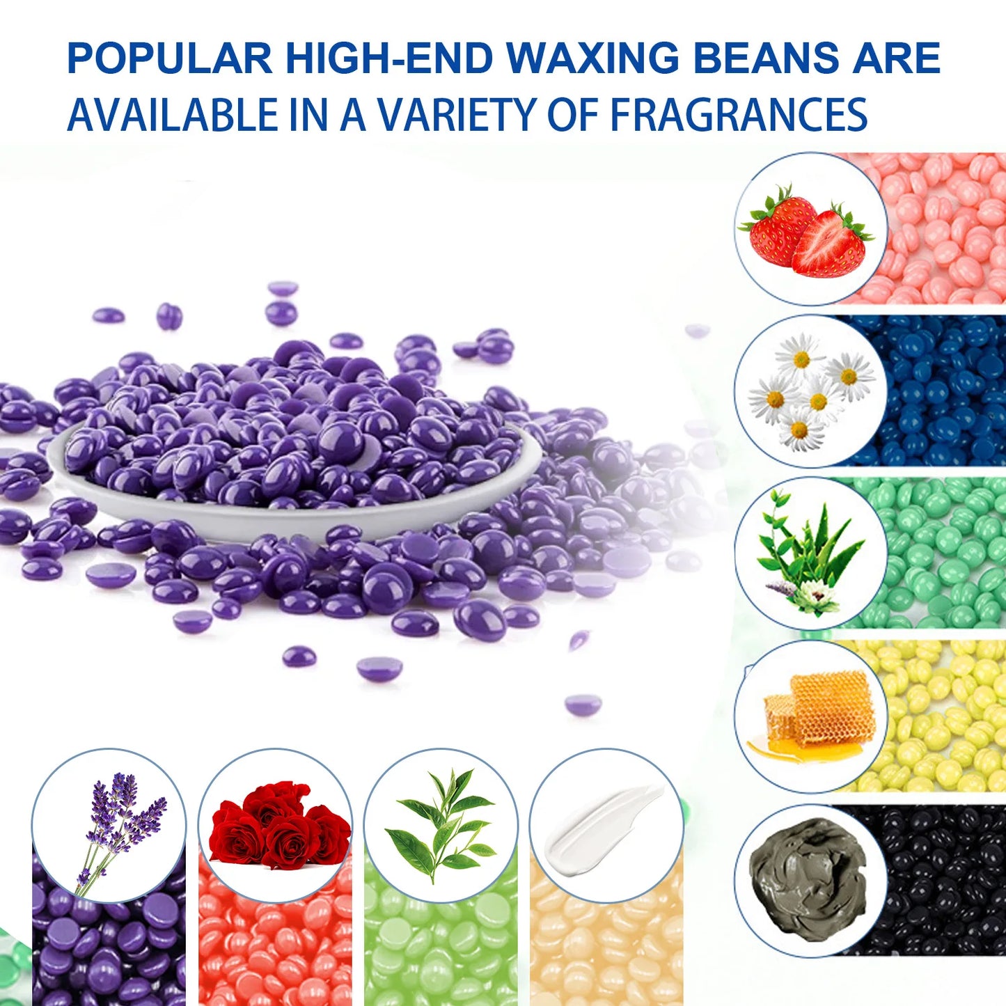 SUMAX Hard Wax Beans Hot Film Painless Hair Removal 100g  for Full Body Bikini Face Legs Underarm